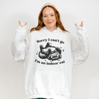 Sorry I Can't Go I'm An Indoor Cat - Cat Unisex Crewneck T-Shirt Sweatshirt Hoodie
