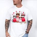 Cute Cats With Glasses - Cat Unisex Crewneck T-Shirt Sweatshirt Hoodie