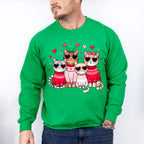 Cute Cats With Glasses - Cat Unisex Crewneck T-Shirt Sweatshirt Hoodie