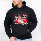 Cute Cats With Glasses - Cat Unisex Crewneck T-Shirt Sweatshirt Hoodie