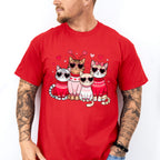 Cute Cats With Glasses - Cat Unisex Crewneck T-Shirt Sweatshirt Hoodie