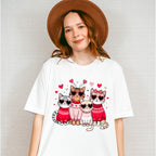 Cute Cats With Glasses - Cat Unisex Crewneck T-Shirt Sweatshirt Hoodie