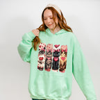 Cute Cats With Hearts - Cat Unisex Crewneck T-Shirt Sweatshirt Hoodie