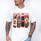 Cute Cats With Hearts - Cat Unisex Crewneck T-Shirt Sweatshirt Hoodie