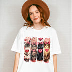 Cute Cats With Hearts - Cat Unisex Crewneck T-Shirt Sweatshirt Hoodie