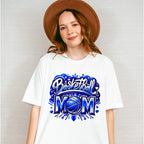 Basketball Mom Pink Blue Orange Design - Basketball Unisex Crewneck T-Shirt Sweatshirt Hoodie