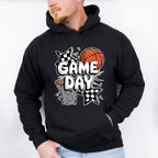 Game Day Basketball Hoop Star Design - Basketball Unisex Crewneck T-Shirt Sweatshirt Hoodie