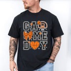 Game Day Ribbon Heart Hoop - Basketball Unisex Crewneck T-Shirt Sweatshirt Hoodie