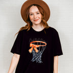 Basketball Mama Ribbon Hoop Design - Basketball Unisex Crewneck T-Shirt Sweatshirt Hoodie