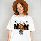 Basketball Mom B&W Hoop Design - Basketball Unisex Crewneck T-Shirt Sweatshirt Hoodie
