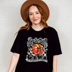 Basketball Mama B&W Checkered Design - Basketball Unisex Crewneck T-Shirt Sweatshirt Hoodie