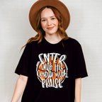 Enter Into His Courts With Praise - Basketball Unisex Crewneck T-Shirt Sweatshirt Hoodie