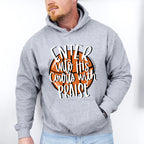 Enter Into His Courts With Praise - Basketball Unisex Crewneck T-Shirt Sweatshirt Hoodie