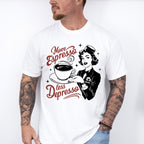 More Espresso Less Depresso Red And Green - Coffee Unisex Crewneck T-Shirt Sweatshirt Hoodie