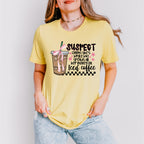 Suspect Claims She's Broke But Spends All Her Money On Iced Coffee - Coffee Unisex Crewneck T-Shirt Sweatshirt Hoodie