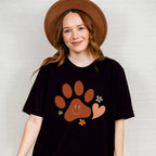 Paw Smiley Heart Flowers - Dogs Unisex Crewneck T-Shirt Sweatshirt Hoodie