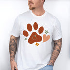 Paw Smiley Heart Flowers - Dogs Unisex Crewneck T-Shirt Sweatshirt Hoodie