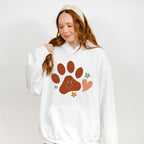 Paw Smiley Heart Flowers - Dogs Unisex Crewneck T-Shirt Sweatshirt Hoodie