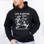 Life Is Better With Dogs - Dogs Unisex Crewneck T-Shirt Sweatshirt Hoodie