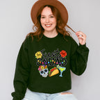 Fiesta Squad Skeleton Tacos Tequila - Cinco De Mayo Unisex Crewneck T-Shirt Sweatshirt Hoodie