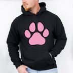 Paw Yellow And Pink - Dogs Unisex Crewneck T-Shirt Sweatshirt Hoodie