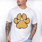 Paw Yellow And Pink - Dogs Unisex Crewneck T-Shirt Sweatshirt Hoodie