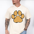 Paw Yellow And Pink - Dogs Unisex Crewneck T-Shirt Sweatshirt Hoodie