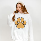 Paw Yellow And Pink - Dogs Unisex Crewneck T-Shirt Sweatshirt Hoodie
