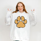 Paw Yellow And Pink - Dogs Unisex Crewneck T-Shirt Sweatshirt Hoodie