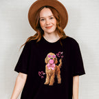 Lagotto Romagnolo Pink Hearts - Dogs Unisex Crewneck T-Shirt Sweatshirt Hoodie