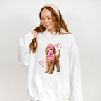 Lagotto Romagnolo Pink Hearts - Dogs Unisex Crewneck T-Shirt Sweatshirt Hoodie