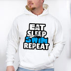 Eat Sleep Swim Repeat - Swimming Unisex Crewneck T-Shirt Sweatshirt Hoodie