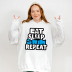 Eat Sleep Swim Repeat - Swimming Unisex Crewneck T-Shirt Sweatshirt Hoodie