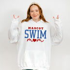 Mascot Swim Mom Red And Blue - Swimming Unisex Crewneck T-Shirt Sweatshirt Hoodie