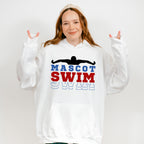 Mascot Swim Red And Blue - Swimming Unisex Crewneck T-Shirt Sweatshirt Hoodie