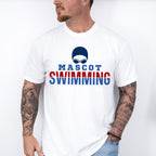 Mascot Swimming Blue Design - Swimming Unisex Crewneck T-Shirt Sweatshirt Hoodie