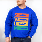 Swim Red Orange Yellow Green - Swimming Unisex Crewneck T-Shirt Sweatshirt Hoodie