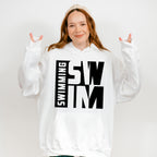 Swimming Swim B&W Design - Swimming Unisex Crewneck T-Shirt Sweatshirt Hoodie
