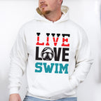 Live Love Swim - Swimming Unisex Crewneck T-Shirt Sweatshirt Hoodie