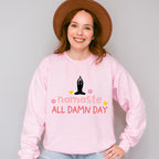 Namaste All Damn Day - Yoga Unisex Crewneck T-Shirt Sweatshirt Hoodie