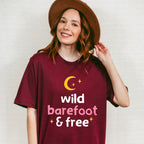 Wild Barefoot & Free - Yoga Unisex Crewneck T-Shirt Sweatshirt Hoodie