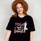 Yoga Heals The Souls - Yoga Unisex Crewneck T-Shirt Sweatshirt Hoodie