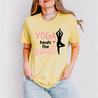 Yoga Heals The Souls - Yoga Unisex Crewneck T-Shirt Sweatshirt Hoodie
