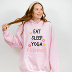 Eat Sleep Yoga Repeat - Yoga Unisex Crewneck T-Shirt Sweatshirt Hoodie