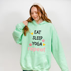 Eat Sleep Yoga Repeat - Yoga Unisex Crewneck T-Shirt Sweatshirt Hoodie