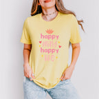 Happy Mind Happy Life - Yoga Unisex Crewneck T-Shirt Sweatshirt Hoodie