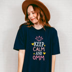 Keep Calm And Omm - Yoga Unisex Crewneck T-Shirt Sweatshirt Hoodie