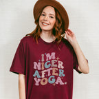 I'm Nicer After Yoga - Yoga Unisex Crewneck T-Shirt Sweatshirt Hoodie