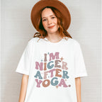 I'm Nicer After Yoga - Yoga Unisex Crewneck T-Shirt Sweatshirt Hoodie