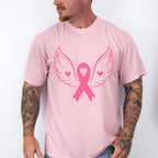 Ribbon With Wings - Cancer Unisex Crewneck T-Shirt Sweatshirt Hoodie